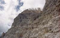 Vista ravvicinata del Monte Pelmo, Dolomiti