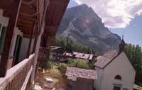 appartamento in affitto a San vito di Cadore con vista
		sulla Chiesa di San Rocco a Serdes