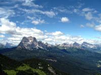 Panorama dal Monte Rite, Dolomiti: Monte Pelmo e Tofane