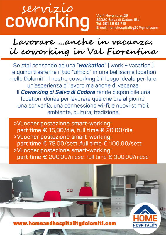 spazio coworking selva di cadore